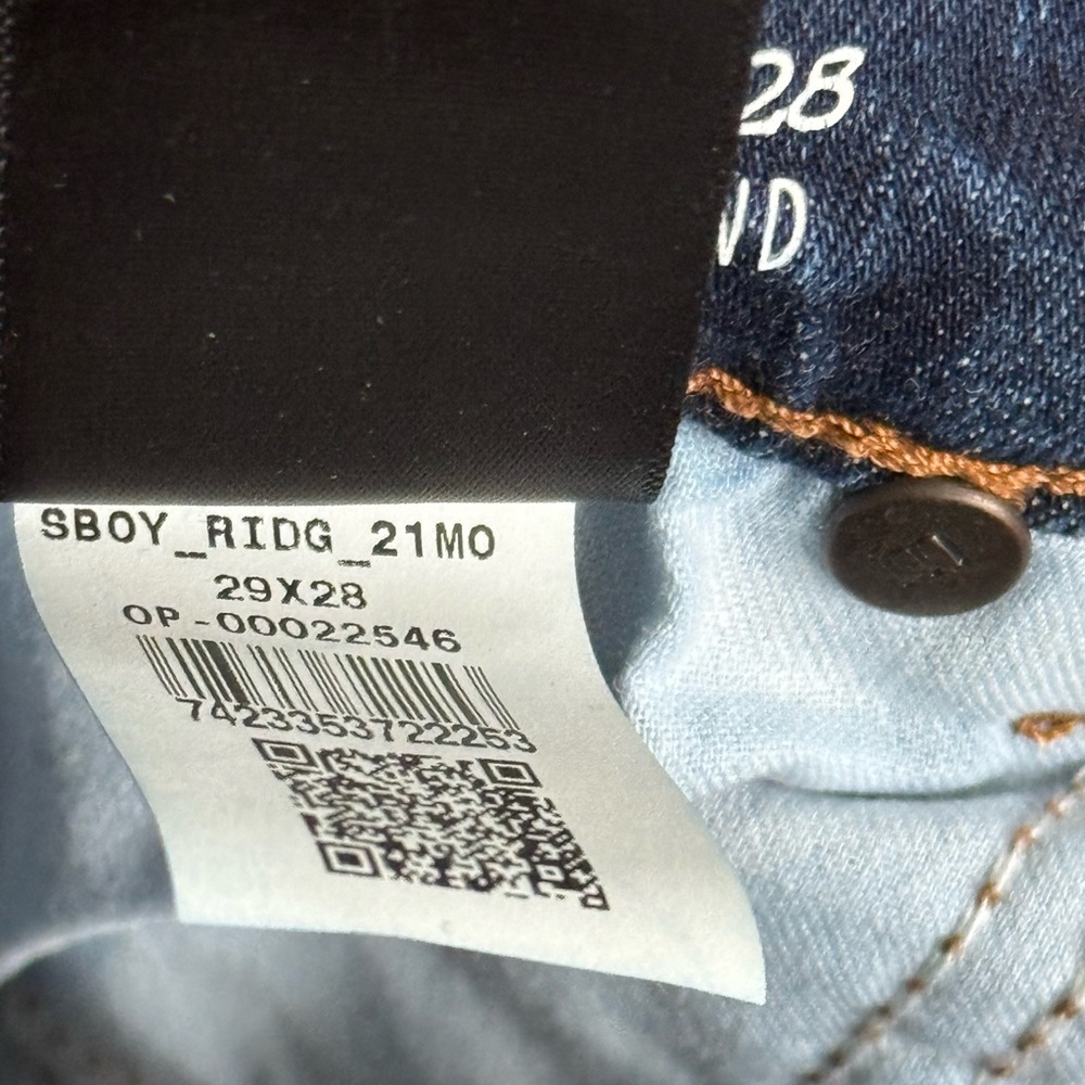 Mott & Bow Slim Straight Boyfriend Jeans | Medium Dark Blue | 29 - Picture 7 of 8